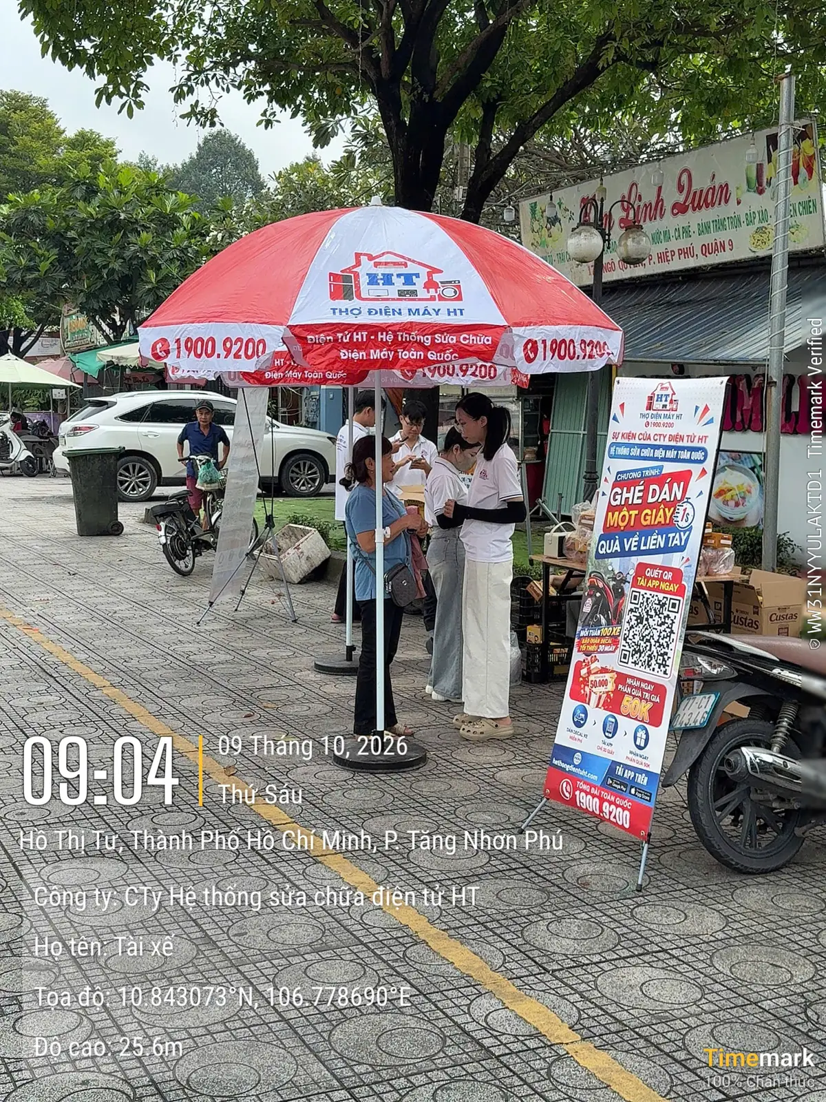 Hình ảnh thực tế chương trình Ghé Dán Một Giây tại Khu vực Quận 9