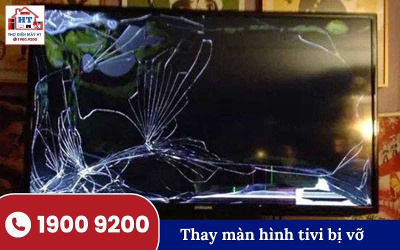 Trạm HT Bạc Liêu nhận thay màn hình tivi bị vỡ tại nhà khách - Liên hệ 1900 9200 ngay.