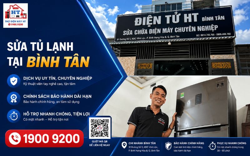 Sửa tủ lạnh Bình Tân - Dịch vụ sửa tủ lạnh uy tín