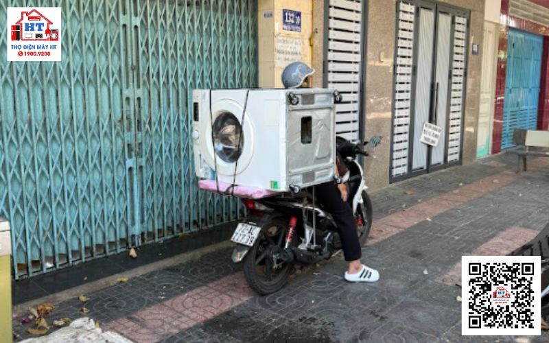 kỹ thuật giao máy giặt tới nhà khách tại Bình Tân