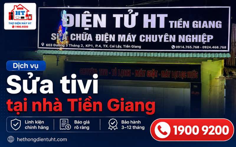 Sửa tivi tại Tiền Giang giá rẻ, thợ đến nhanh chóng trong 30 phút