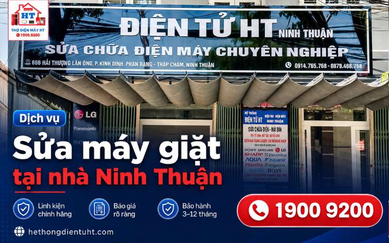 Sửa máy giặt tại Ninh Thuận, vệ sinh máy giặt tại nhà giá rẻ