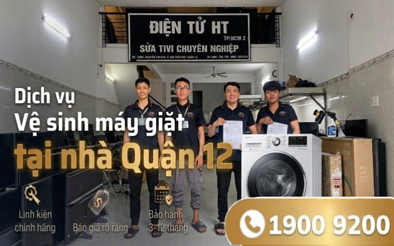 Vệ sinh máy giặt tại Quận 12