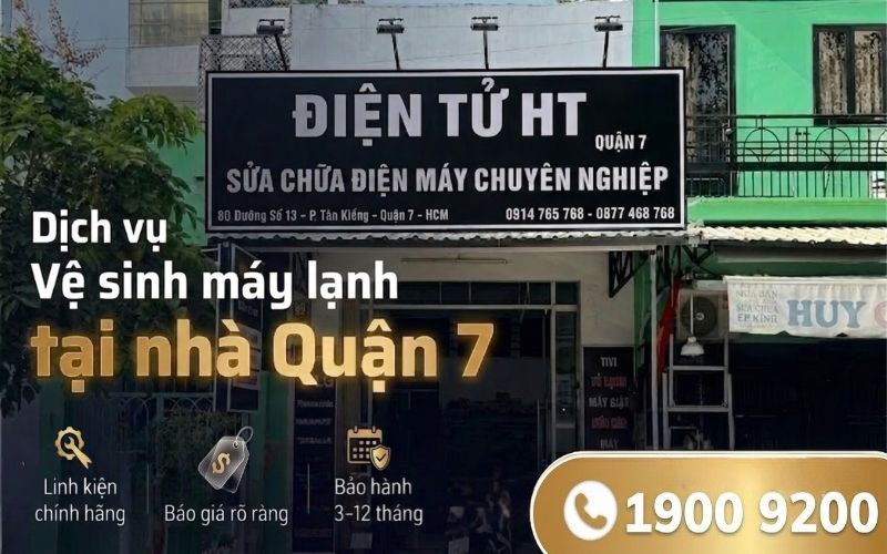 Vệ sinh máy lạnh tại Quận 7