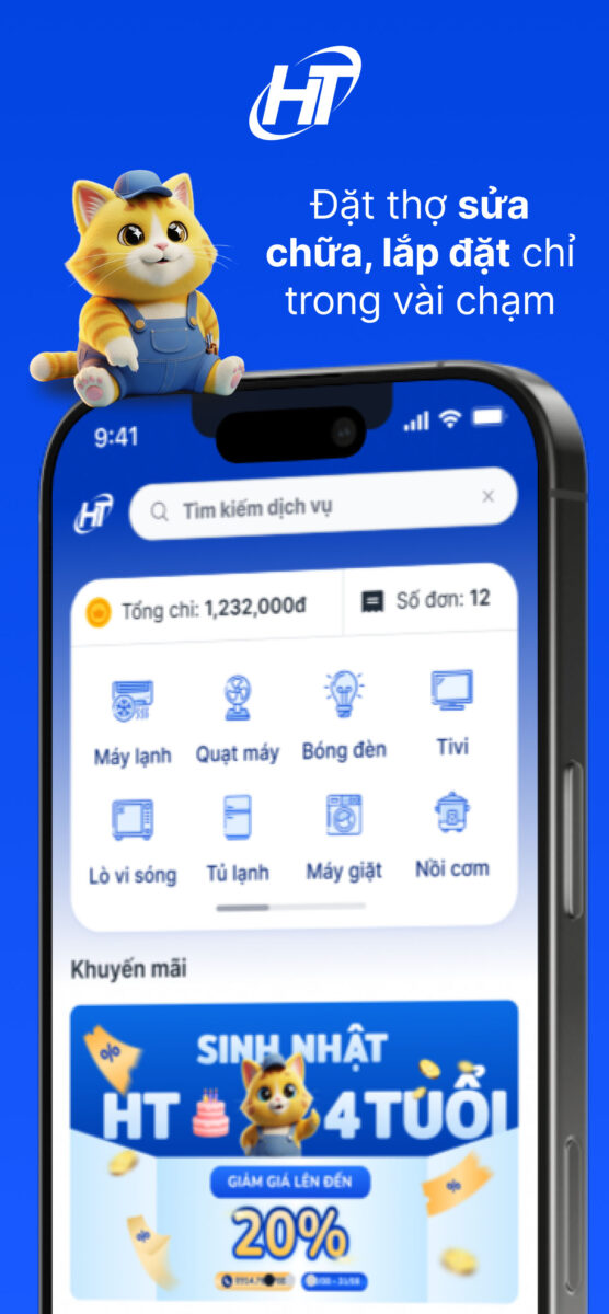 App Thợ Điện Máy HT