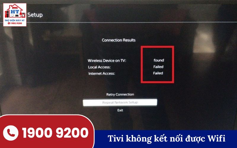 Sửa tivi không kết nối được Wifi hoặc mất tín hiệu.