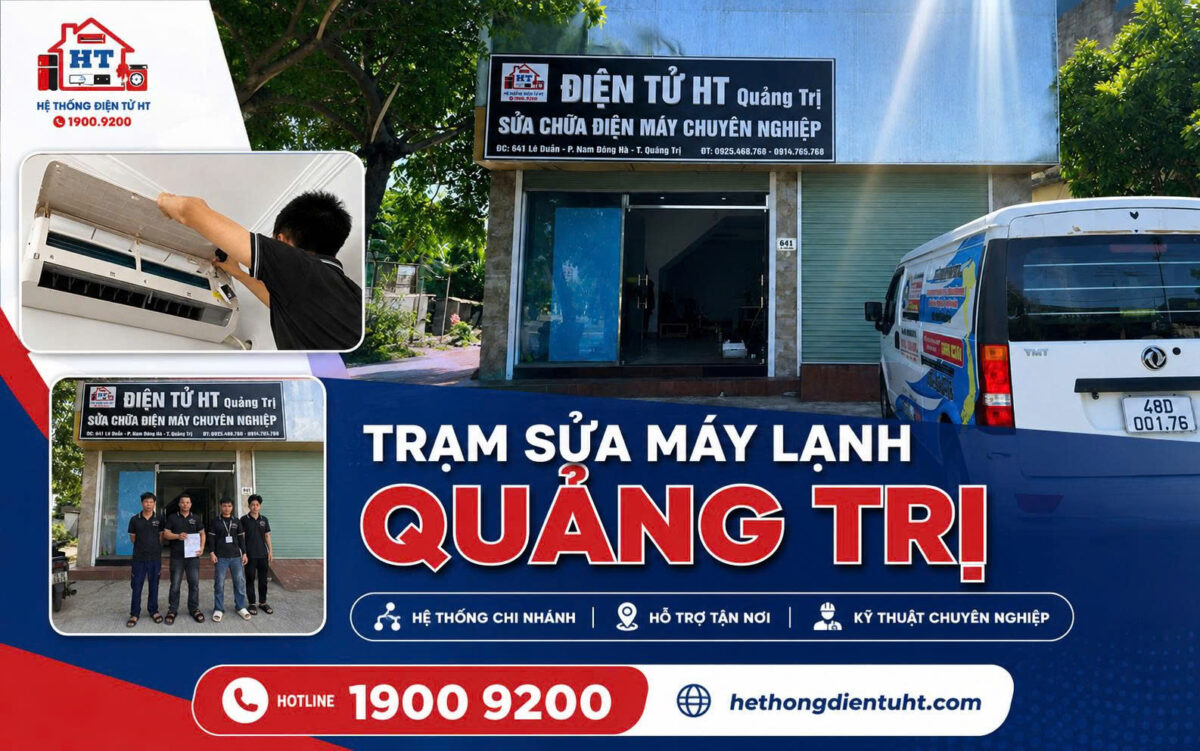 Dịch vụ sửa máy lạnh Quảng Trị tại nhà - Hệ Thống Điện Tử HT.