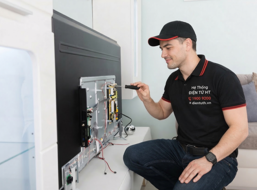 Dịch vụ sửa tivi tại nhà chuyên nghiệp của Điện tử HT