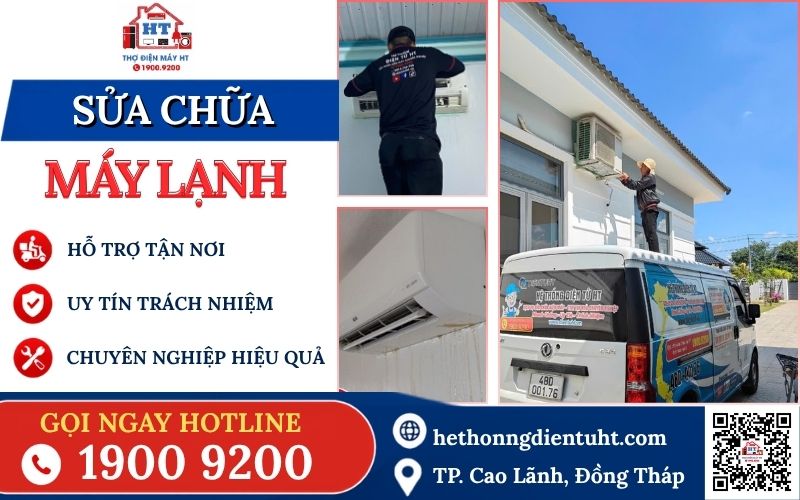 Dịch vụ sửa máy lạnh tại nhà Đồng Tháp.