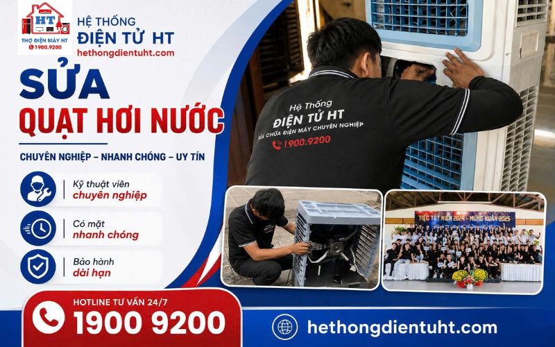Dịch vụ sửa quạt hơi nước tại nhà uy tín chuyên nghiệp