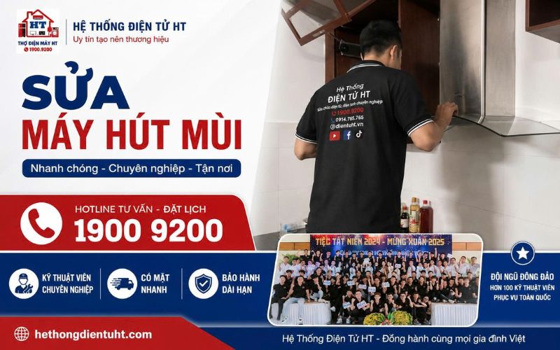 Dịch vụ sửa máy hút mùi uy tín tại nhà