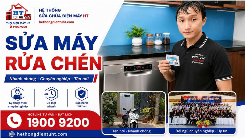 dịch vụ sửa máy rửa chén tại nhà