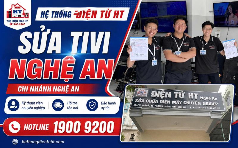 Dịch vụ sửa Tivi Nghệ An tại nhà - Hệ Thống Điện Tử HT.