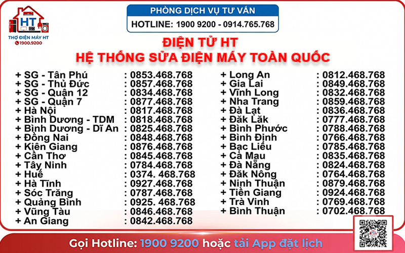Hệ thống chi nhánh toàn quốc - Điện Tử HT