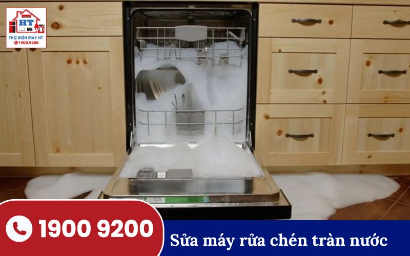 Sửa máy rửa chén rò rỉ, tràn nước tại nhà Quảng Trị.