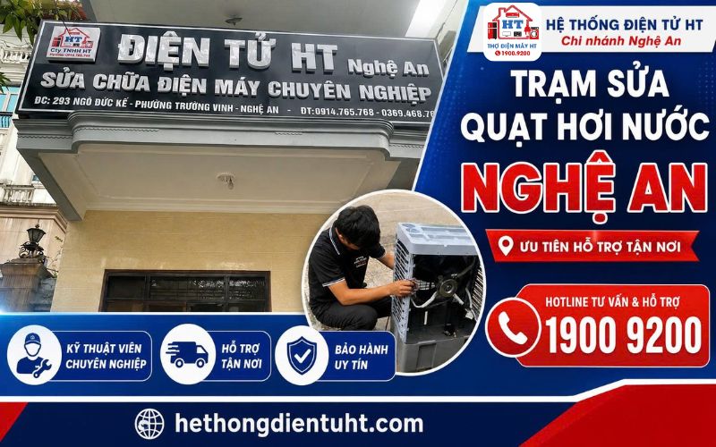 Sửa quạt hơi nước tại Nghệ An