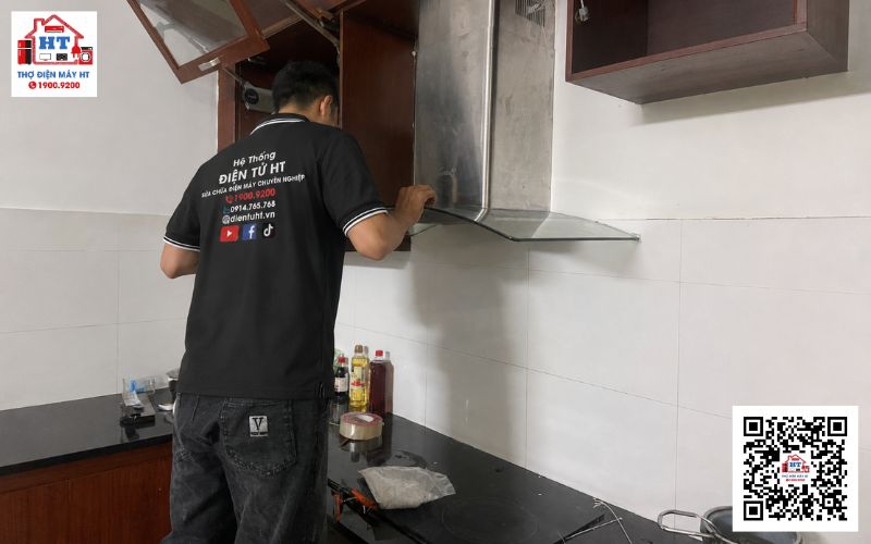 Kỹ thuật HT kiểm tra máy hút mùi Bình Tân tại nhà miễn phí