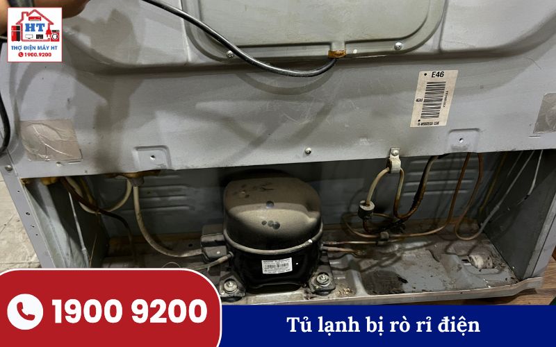 Tủ lạnh bị rò rỉ điện cần sửa chữa Tủ lạnh bị rò rỉ điện, dấu hiệu cần sửa tủ lạnh Nghệ An