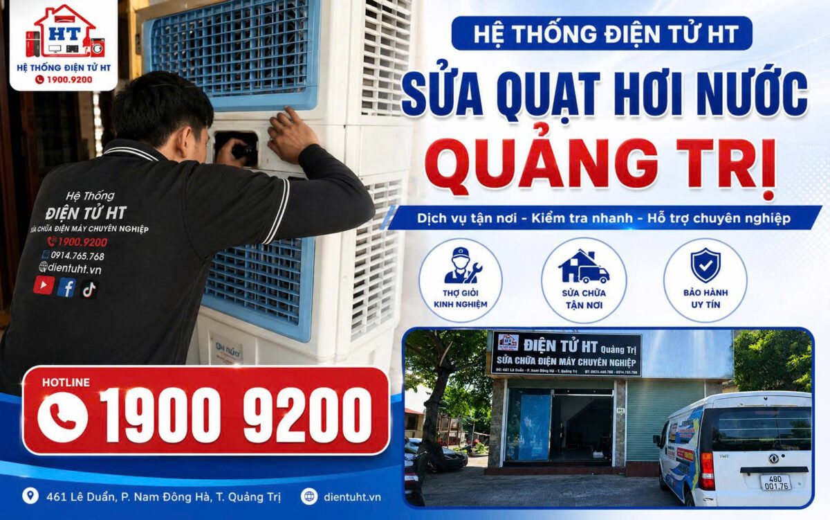 Dịch vụ sửa quạt hơi nước tại nhà Quảng Trị - Hệ Thống Điện Tử HT.