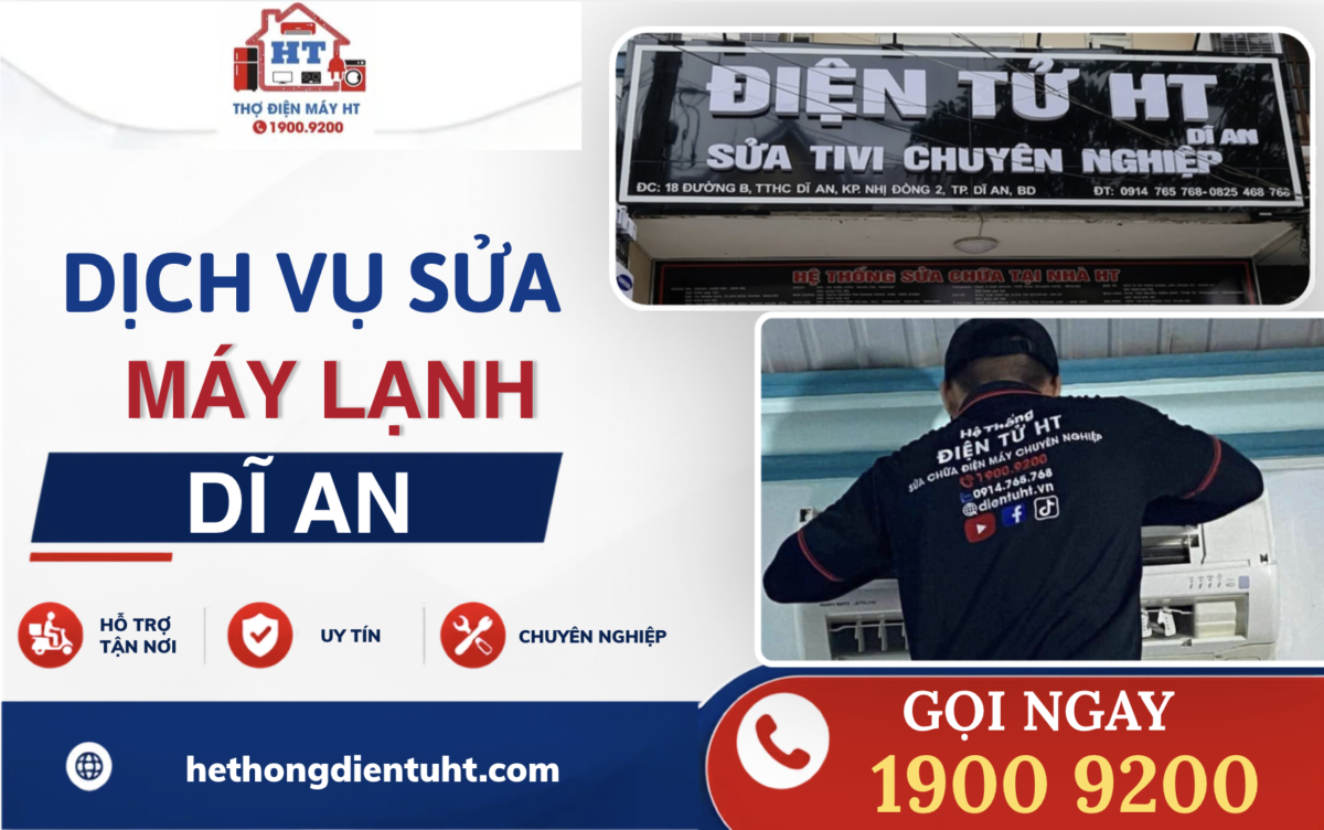 Sửa máy lạnh nhanh chóng tại Dĩ An -Liên hệ ngay hotline 1900 9200 để được hỗ trợ