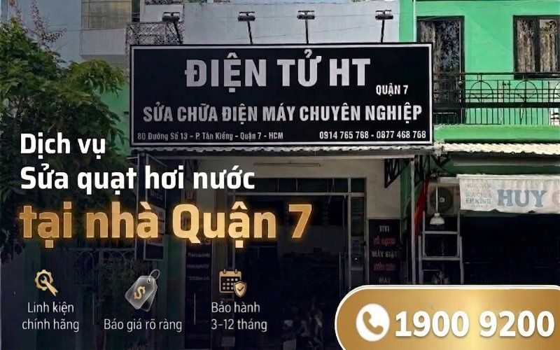 Sửa quạt hơi nước tại Quận 7