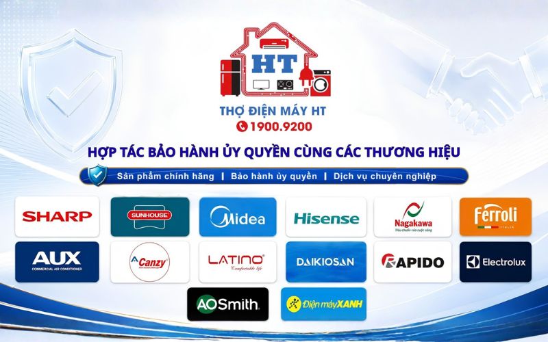 Đối tác hợp tác của Hệ Thống Điện Tử HT Hệ Thống Điện Tử HT hợp tác với các thương hiệu điện máy lớn