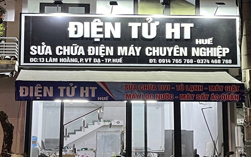Trạm sửa loa kéo của HT tại Huế Điểm tiếp nhận dịch vụ sửa loa kéo tại Hệ Thống Điện Tử HT ở Huế