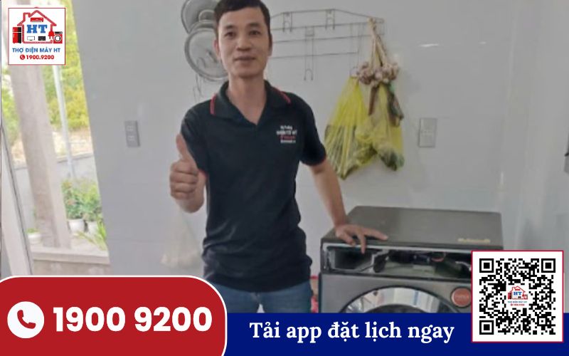 sửa máy giặt tại Hưng Yên - Kiểm tra tổng thể thiết bị tại nhà sửa máy giặt tại Hưng Yên - Kỹ thuật viên kiểm tra máy giặt tại nhà khách hàng
