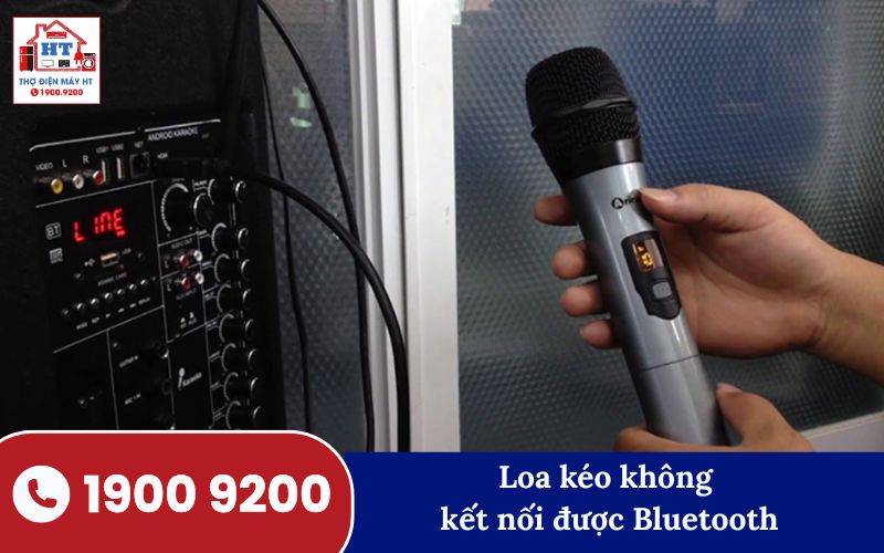 Loa kéo lỗi Bluetooth Loa kéo không kết nối được Bluetooth, tín hiệu chập chờn gây gián đoạn âm thanh