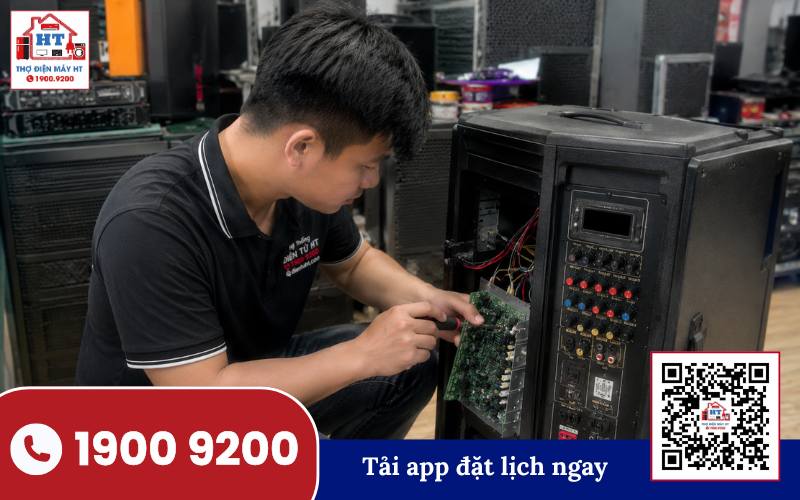 Kỹ thuật viên HT kiểm tra loa kéo Kỹ thuật viên Hệ Thống Điện Tử HT kiểm tra loa kéo tại nhà khách hàng
