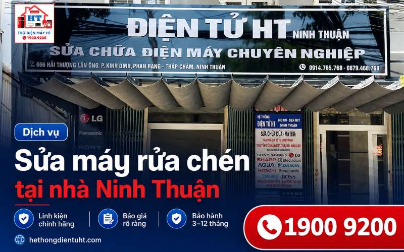 Sửa Máy Rửa Chén Ninh Thuận - Kiểm Tra Miễn Phí Tại Nhà