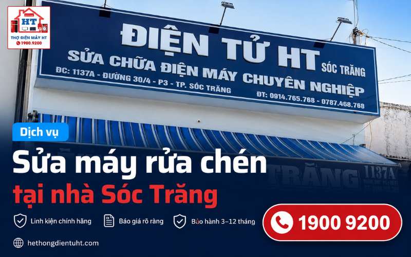 Sửa Máy Rửa Chén Sóc Trăng – Kiểm Tra Miễn Phí Uy Tín