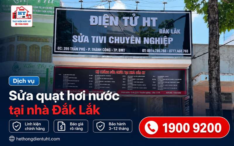 Sửa Quạt Hơi Nước Đắk Lắk – Miễn Phí Kiểm Tra Tại Nhà