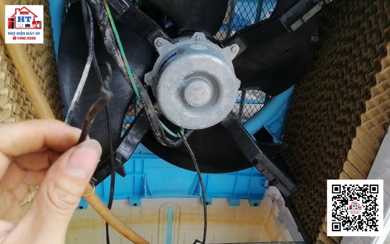 Quạt hơi nước không mát Quạt hơi nước không mát, gió thổi ra yếu hoặc không đủ lạnh