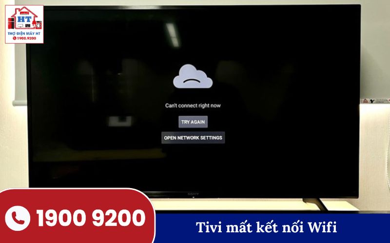 Tivi hiển thị thông báo mất kết nối Wi-Fi, không thể truy cập mạng internet