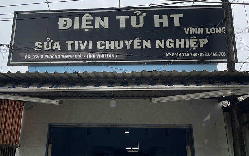 Chi nhánh Điện Tử HT tại Vĩnh Long Biển hiệu chi nhánh Hệ Thống Điện Tử HT tại Vĩnh Long