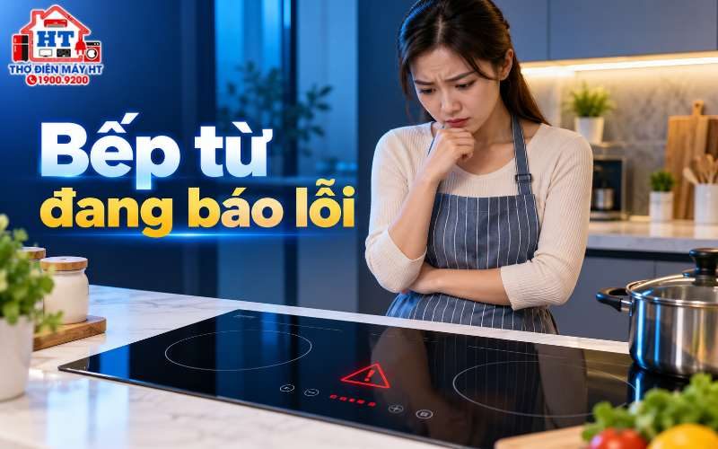 Bếp từ báo lỗi, cảnh báo bất thường: Nên làm gì trước?