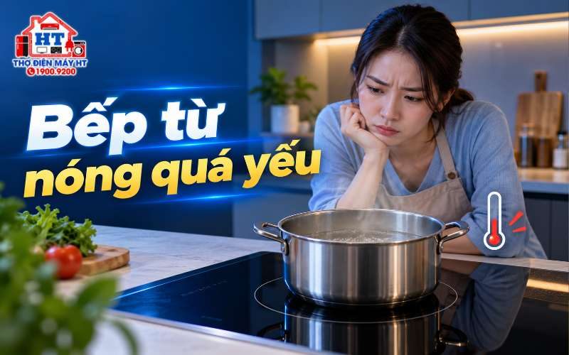 Bếp từ không nóng, nóng yếu? Nên làm gì trước?