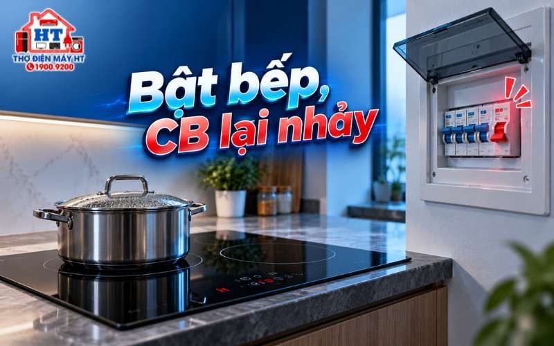 Bếp từ làm nhảy CB, aptomat: Phải làm gì ngay?