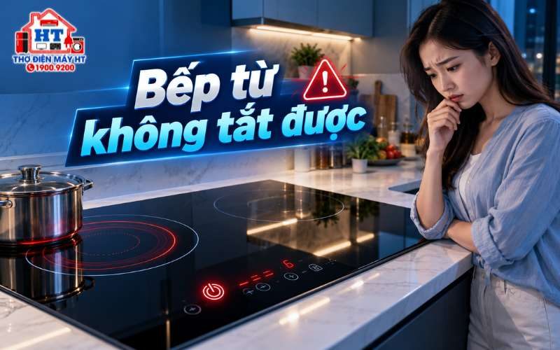 Bếp từ tự bật, không tắt được: Phải làm gì ngay?
