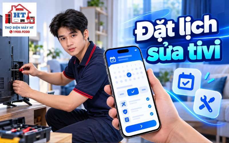 Đặt lịch sửa tivi | Gửi model, tình trạng và địa chỉ - HT