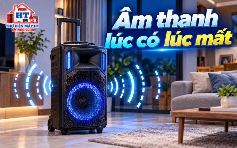 Loa kéo lúc có tiếng lúc không: nên làm gì?
