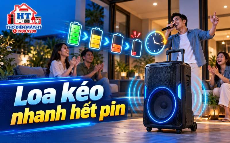 Loa kéo nhanh hết pin: khi nào là bất thường?