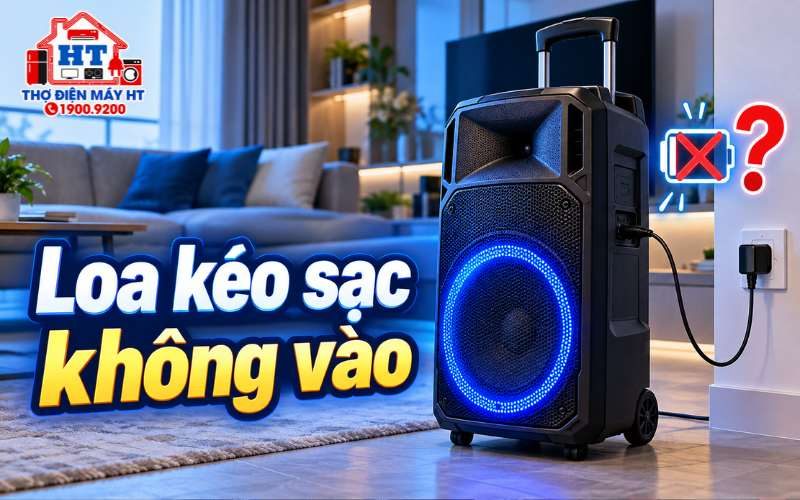 Loa kéo sạc không vào điện: nên kiểm tra gì trước?
