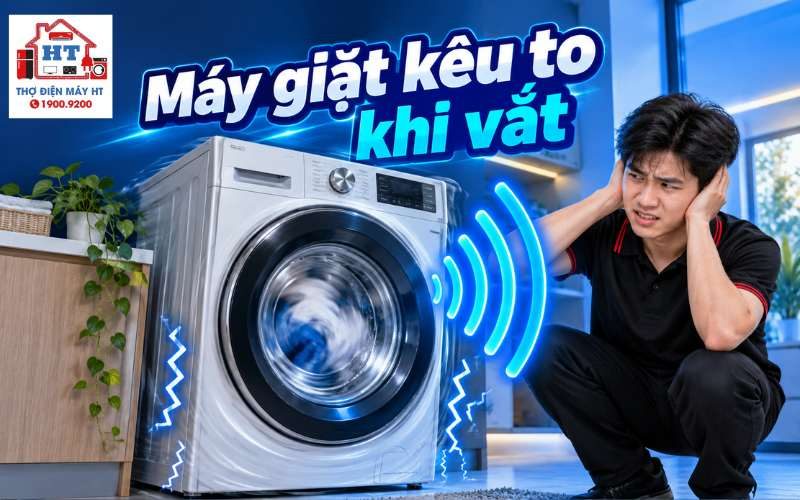 Máy giặt kêu to khi vắt: nên dừng máy khi nào?
