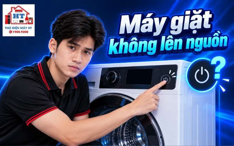 Máy giặt không lên nguồn: kiểm tra gì trước?