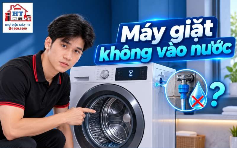 Máy giặt không vào nước: kiểm tra gì trước?
