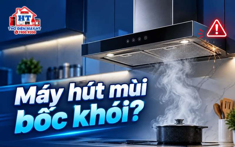 Máy hút mùi bốc khói, có tia lửa: làm gì ngay?