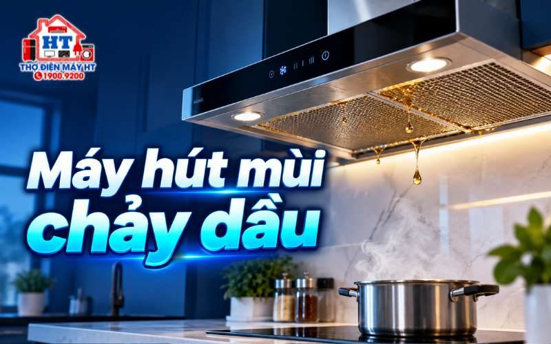 Máy hút mùi rỉ/chảy dầu mỡ: có bình thường không?
