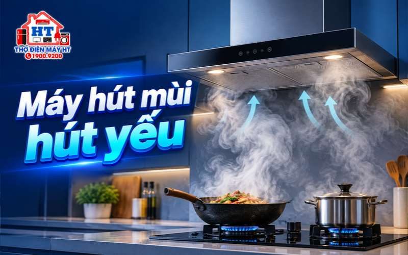 Máy hút mùi hút yếu: khi nào là bất thường?